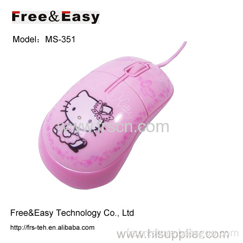 Ms-343 3d Optical Wired Water Transfer Mouse 